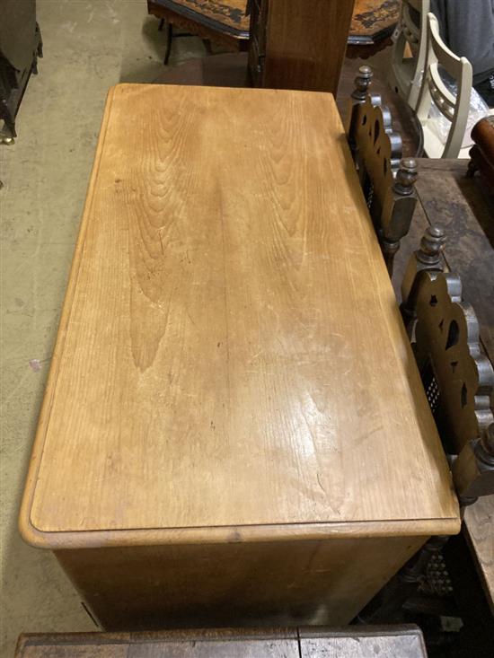 A Victorian pine five drawer chest, width 104cm, depth 53cm, height 103cm